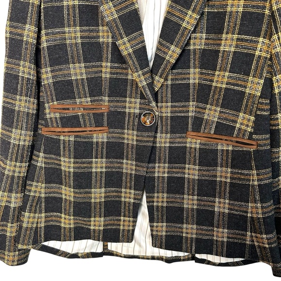 VERONICA BEARD Gia Plaid Wool Blend Dickey Blazer - Picture 4 of 9